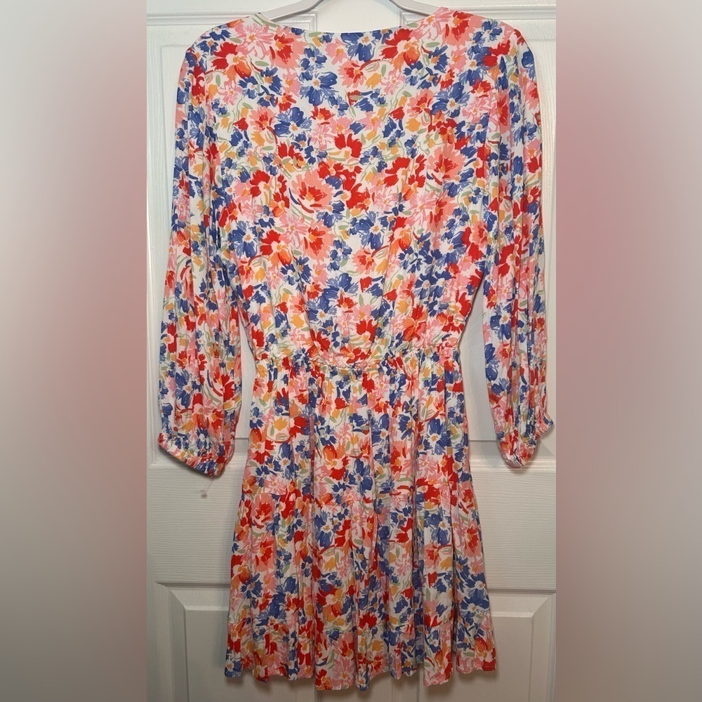 L*Space Floral Cover-Up Mini Dress- Size Small - Picture 5 of 8